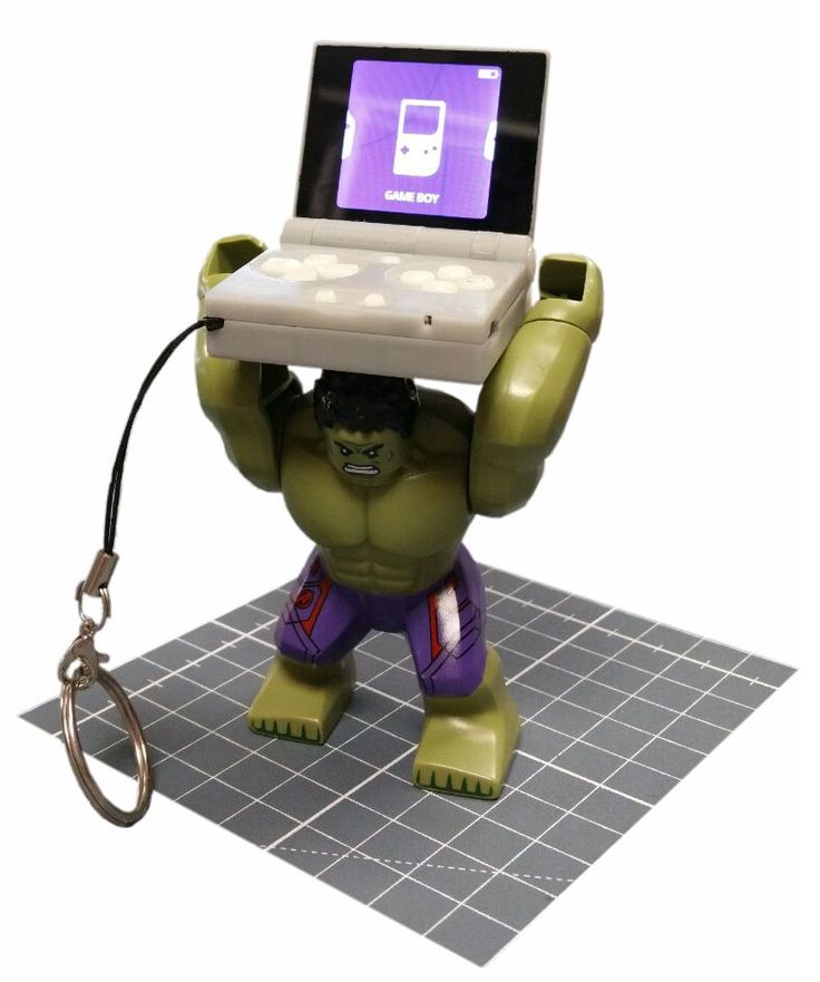 a toy with a laptop attached to it's back