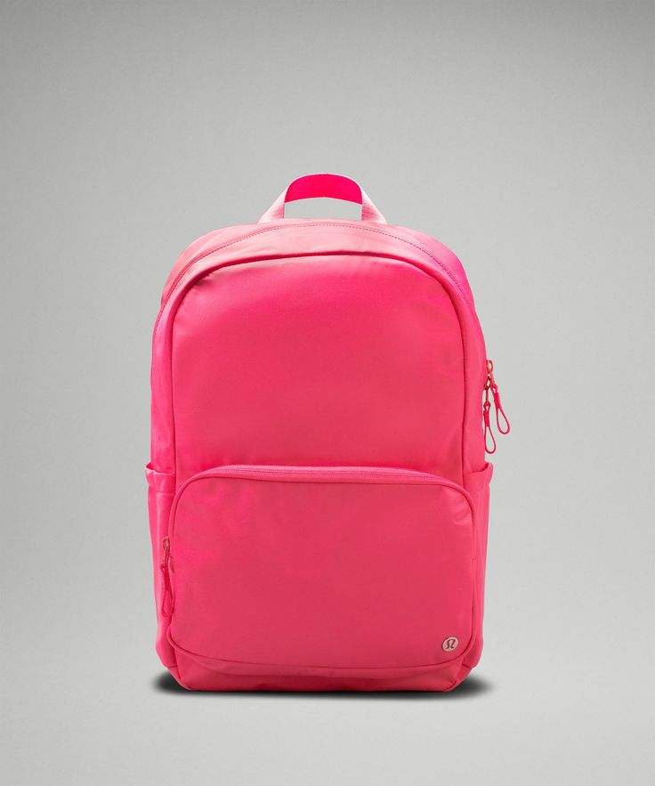 Everywhere Backpack 22L | Unisex Bags,Purses,Wallets | lululemon North Face Backpack School Black, Cute Backpack Pink, Bright Pink Backpack, Mini Lululemon Backpack, Lululemon Backpack Pink, Book Bags For College, Cute Preppy Backpacks, Jan Sport Backpacks Aesthetic, Cute Bookbags For Middle School