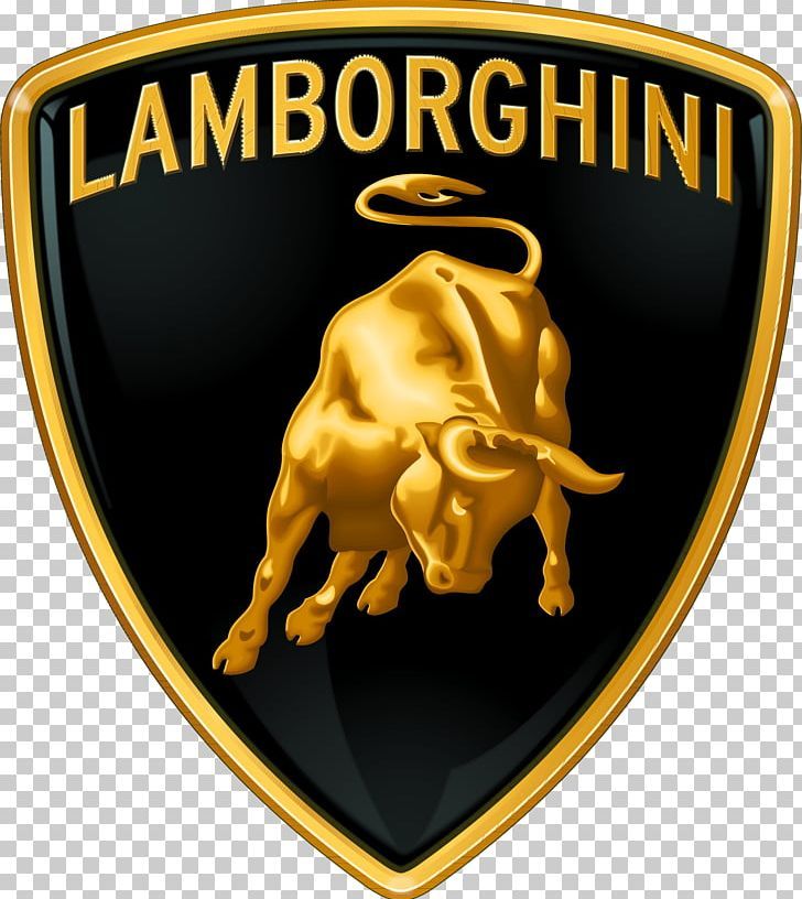 the lamb logo is shown on a black and gold plated emblem, with an image of a bull