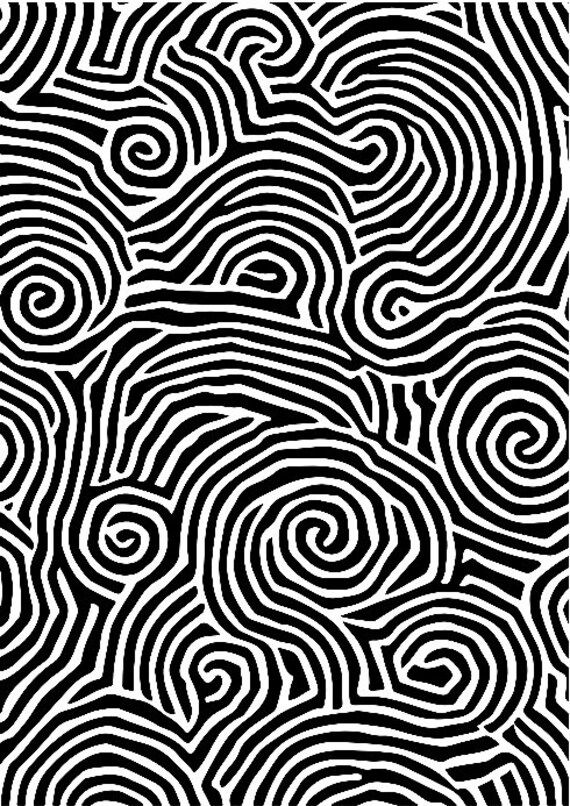 an abstract black and white pattern with swirls