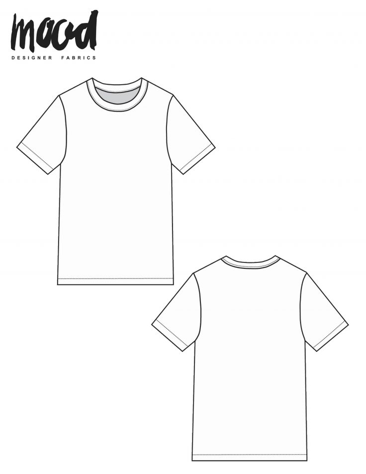 the front and back view of a t - shirt with short sleeves, in white