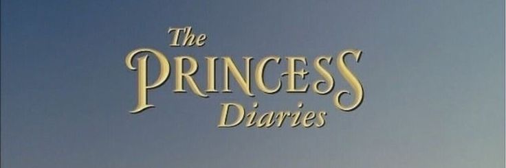 the logo for the princess's diaries is shown against a blue sky