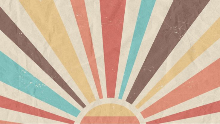 the sun is shining brightly in front of an old paper background with grungy stripes