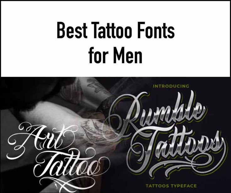 the best tattoo font for men