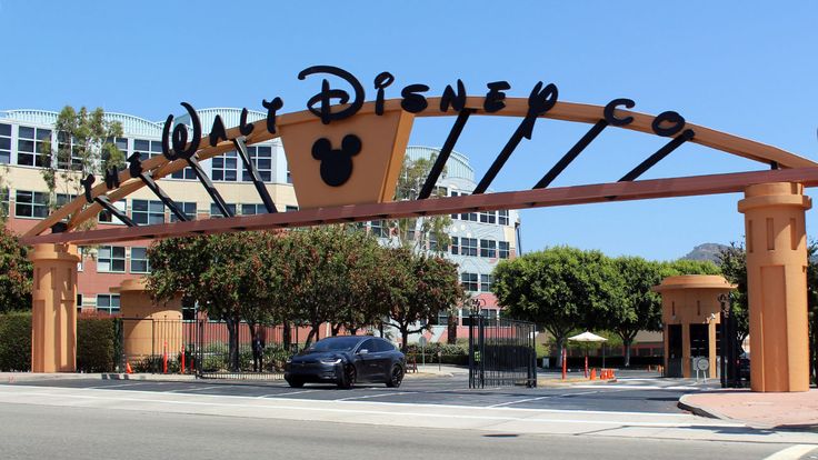 the entrance to disney's animal kingdom at an intersection