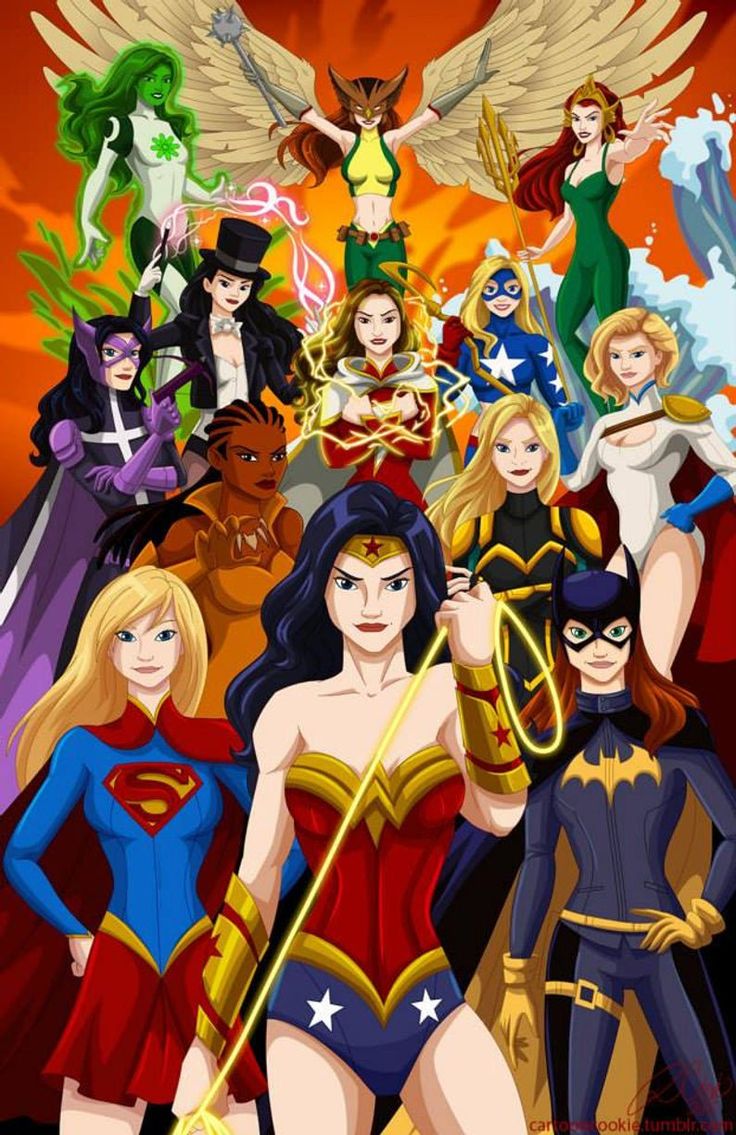 the dc super hero girls are all dressed up in their costumes