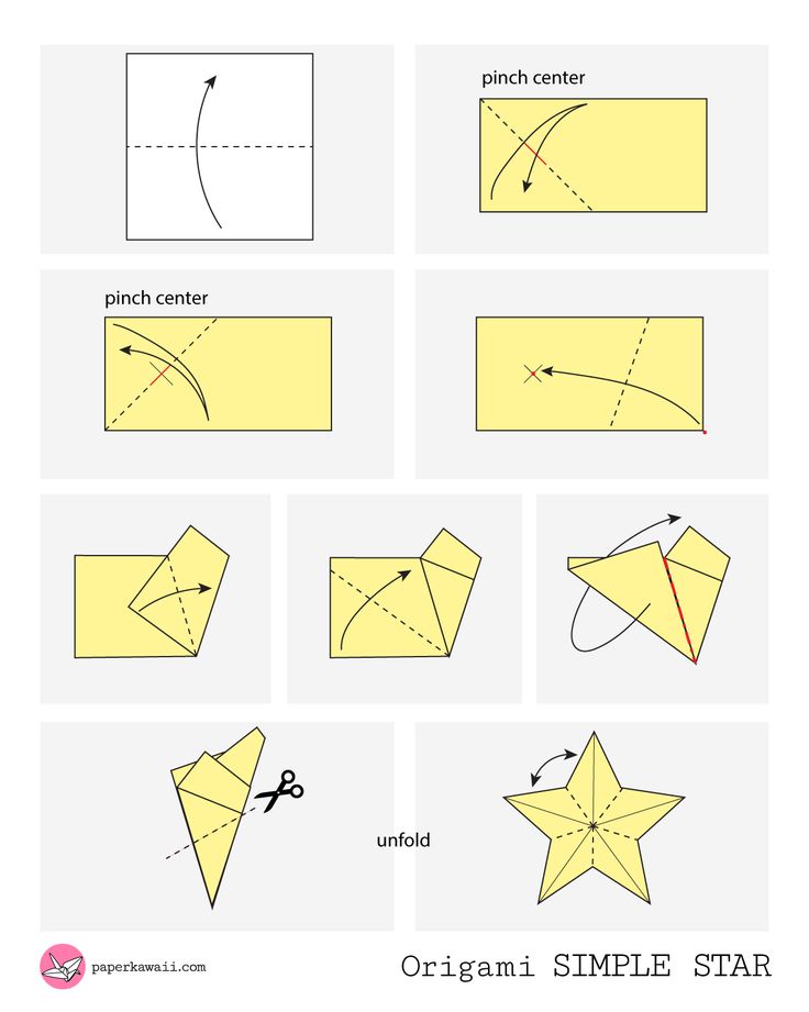 how to make origami stars that look like they are in different shapes and sizes