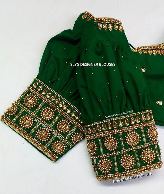 Basic Blouse Designs, Bridal Blouse Design, Green Blouse Designs, Latest Bridal Blouse Designs, Latest Model Blouse Designs, Latest Blouse Designs Pattern, Blouse Designs High Neck, Traditional Blouse Designs, Backless Blouse Designs