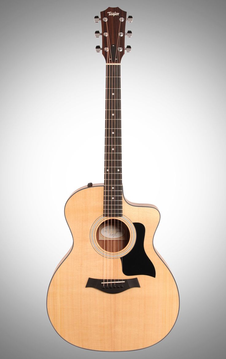 an acoustic guitar is shown on a white background
