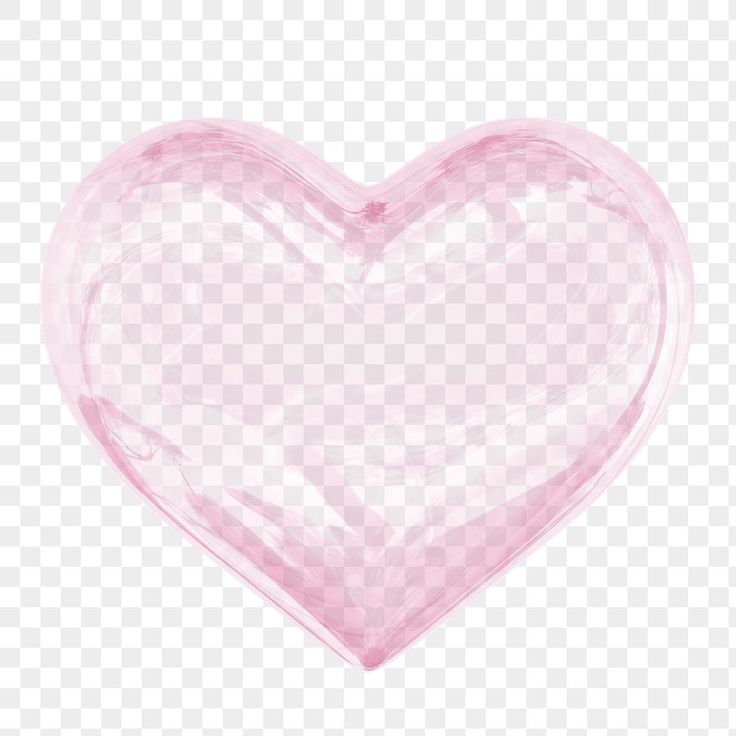 a pink heart shaped object on a transparent background