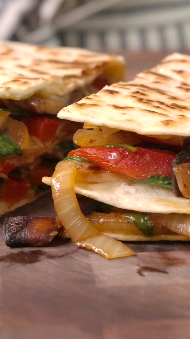 This contains: Crave-Worthy Vegetable Quesadillas