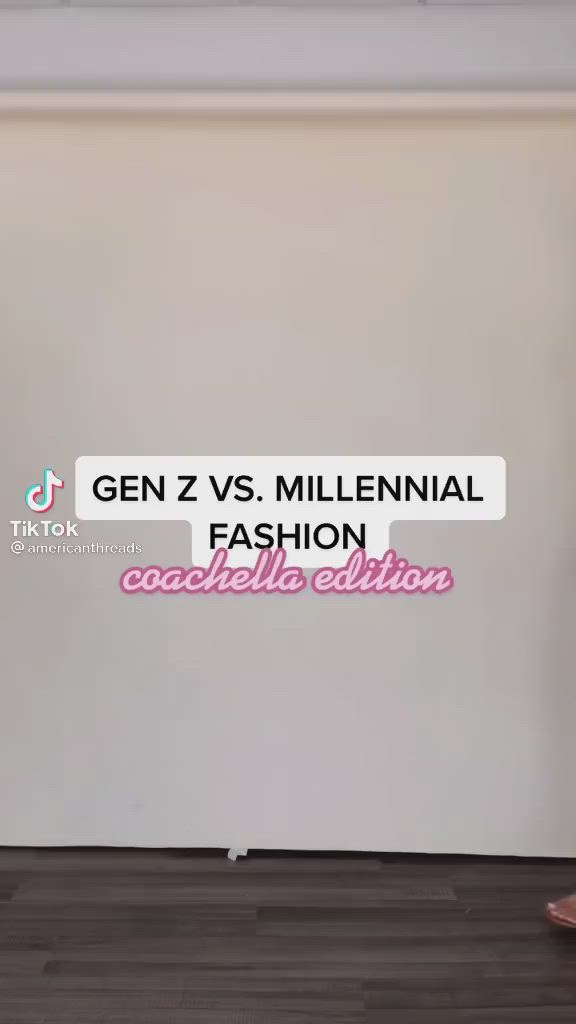 Coachella is making a come back! Here's a few outfit ideas for the famous festival based on Gen-Z and Millennial fashion trends! Which outfit would you rock? (Link in bio to shop these looks at American Threads!) tiktok // style // fashion // fashion inspiration // shopping // women's fashion // women's style
