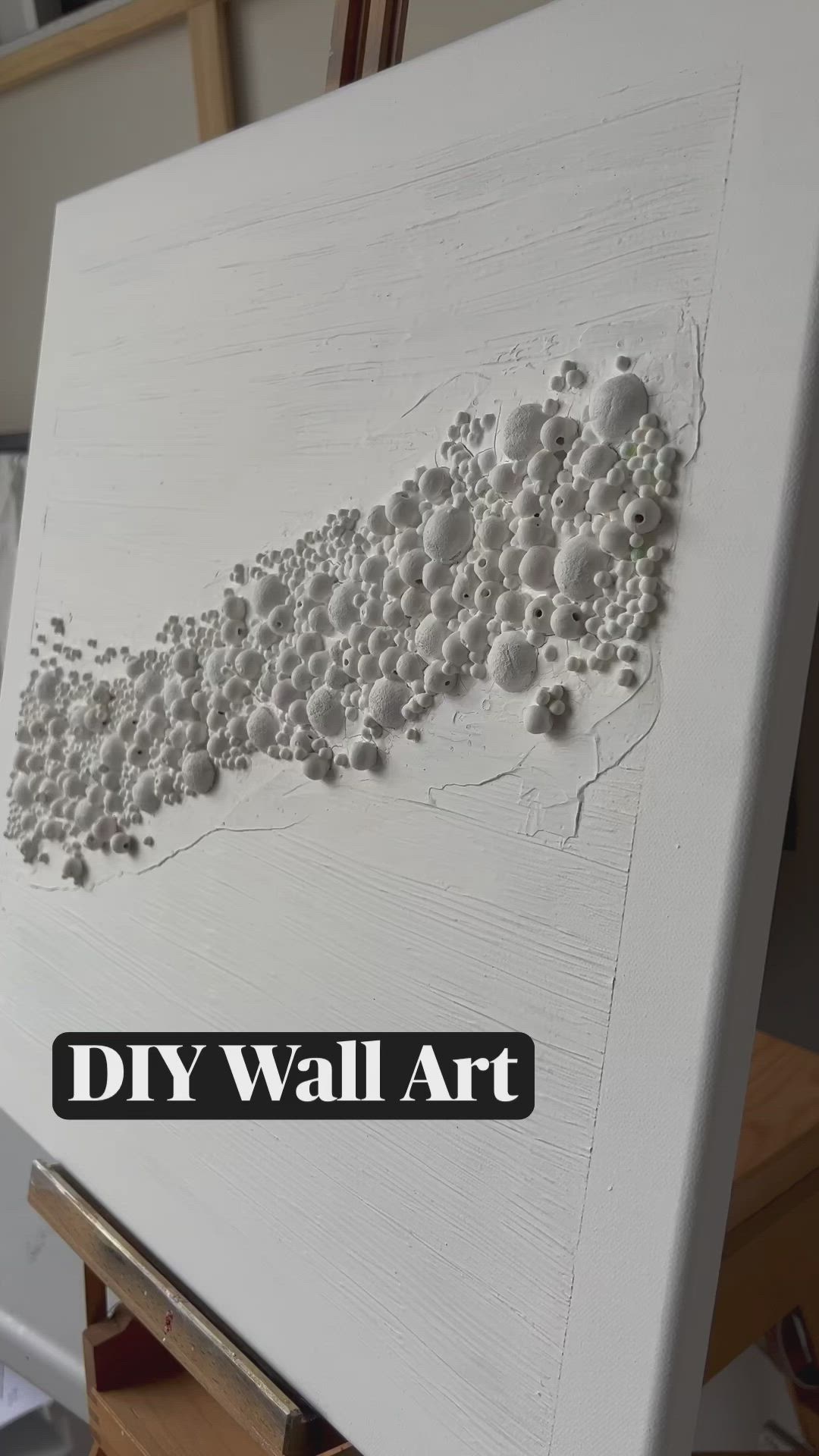 This contains an image of: DIY Wall Art - painting techniques, creating texture, diy wall decor, canvas painting, texture art