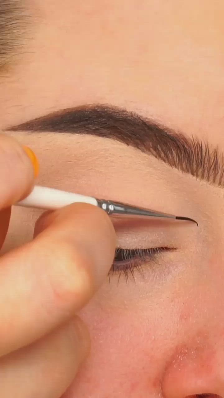This contains an image of: Easy Graphic liner Makeup Idea