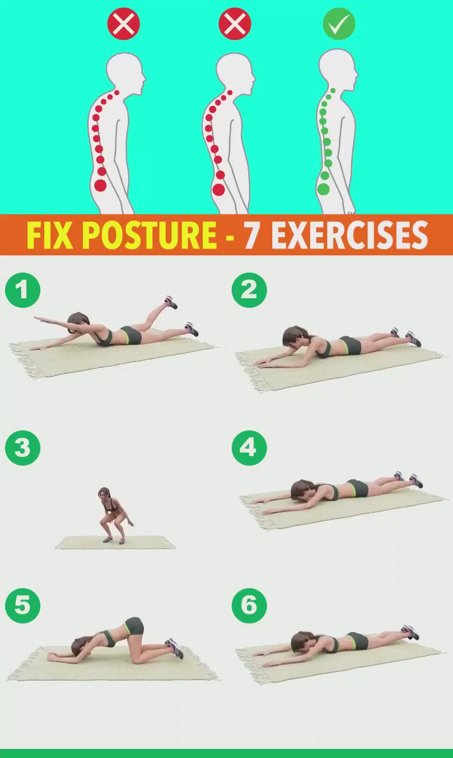 This may contain: a poster showing how to do an exercise for the back and side planks, with instructions