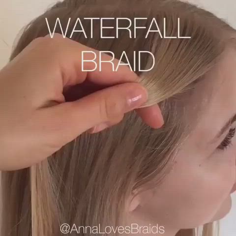 This contains an image of: Waterfall Braid 😍❤️😍❤️💕