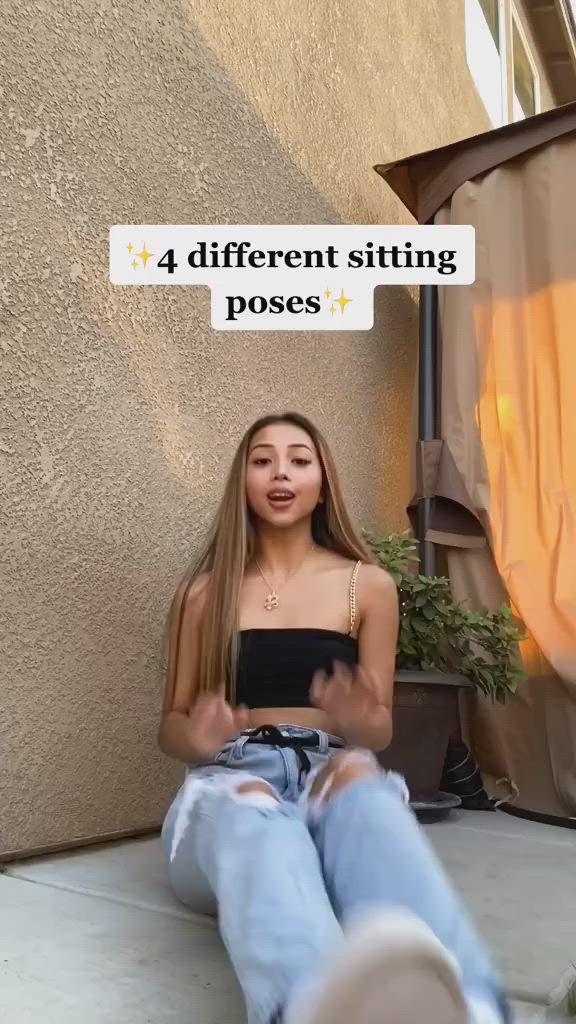 This contains an image of: Sitting poses for your Instagram