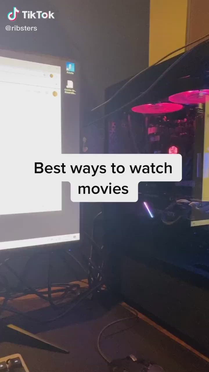 This may contain: the best ways to watch movies on your computer are by clicking up their mouses