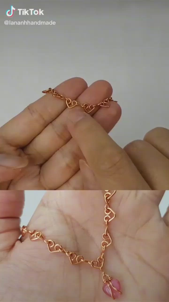 This may contain: two pictures of the same hand holding a chain