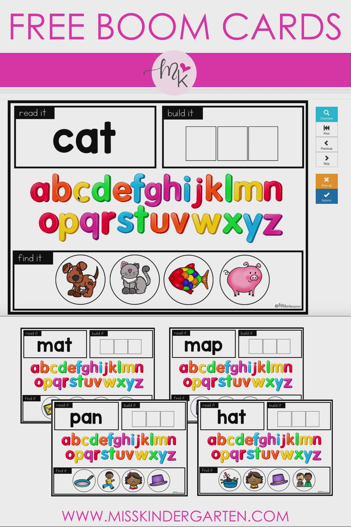 This may contain: the free printable alphabets for kids to use with their own letters and numbers