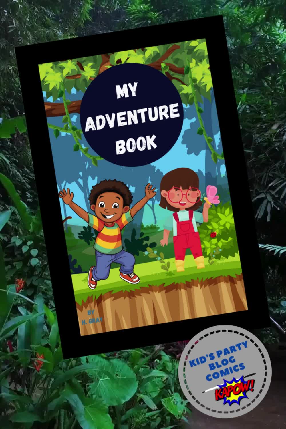 Capture field trips, camping trips, or a trip to visit grandma's with this kid's activity adventure book. There is room at the top of each page for some of your artwork or attach a photo.