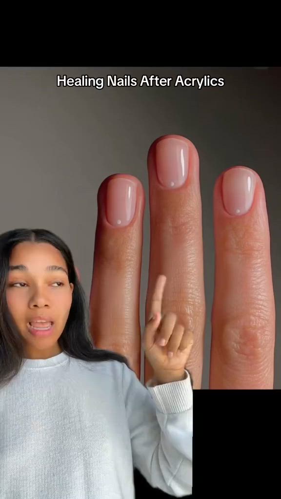 Nail care routine | Nail care tips | Cuticle care routine | At home manicure | How to heal nails Credit: tiktok @aprilmbuckles