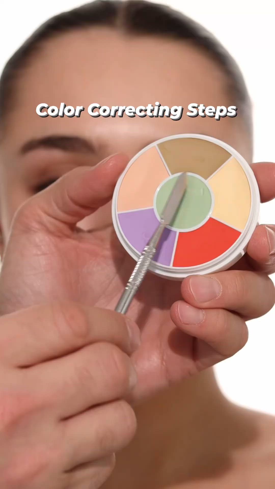 This contains an image of: concealer hack