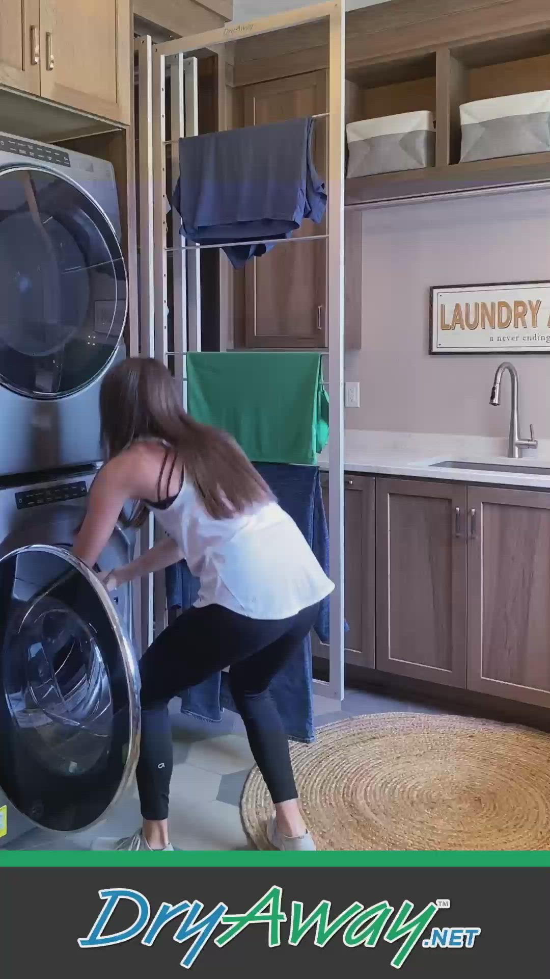 This contains an image of: DryAway - The Smarter Way to Dry Your Clothes