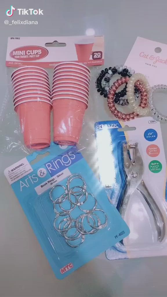 This may contain: the contents of a crafting kit including scissors, rings and bracelets