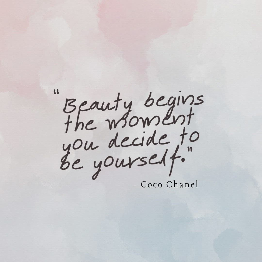 This contains: Beauty Quote of the Day