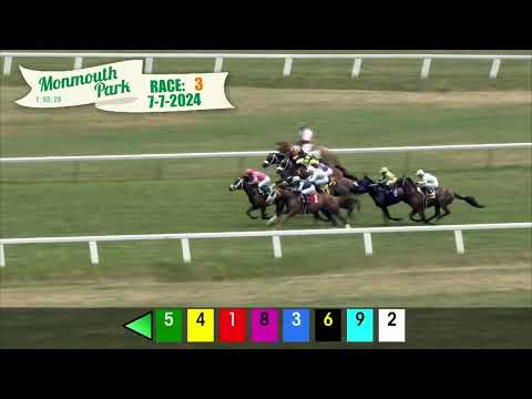 video thumbnail for MONMOUTH PARK 7-7-24 RACE 3