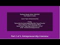 Entrepreneurship Career & Incarceration Topic - Employer Speaks Discussion, Part 2 of 3, 05/20/2022