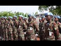 Cérémonie d'Hommage à deux Casques Bleus