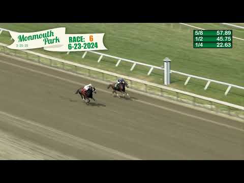 video thumbnail for MONMOUTH PARK 6-23-24 RACE 6