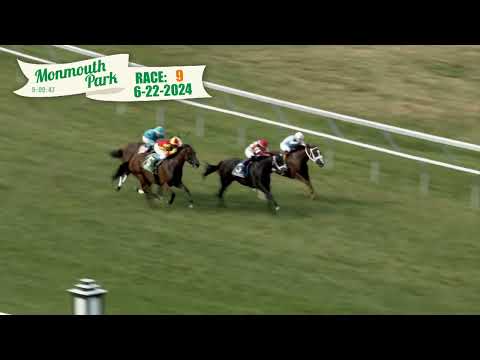 video thumbnail for MONMOUTH PARK 6-22-24 RACE 9 – THE GOLDWOOD STAKES