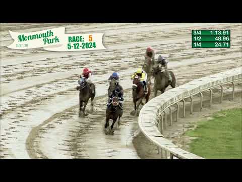 video thumbnail for MONMOUTH PARK 5-12-24 RACE 5