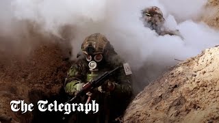 video: Watch: Ukrainians prepare for Russian chemical attacks