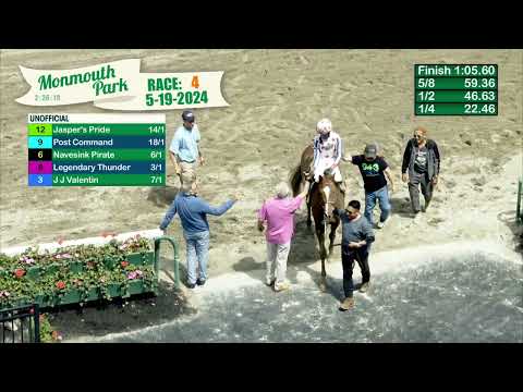 video thumbnail for MONMOUTH PARK 5-19-24 RACE 4