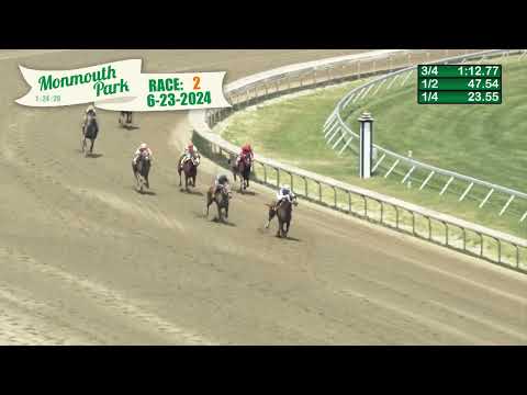 video thumbnail for MONMOUTH PARK 6-23-24 RACE 2