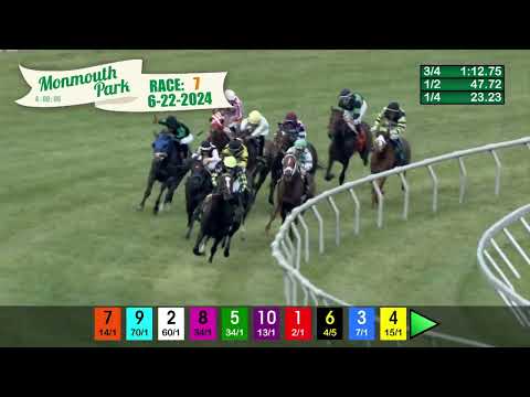 video thumbnail for MONMOUTH PARK 6-22-24 RACE 7