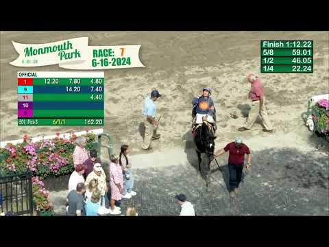 video thumbnail for MONMOUTH PARK 6-26-24 RACE 7