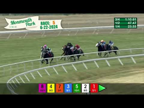 video thumbnail for MONMOUTH PARK 6-22-24 RACE 5