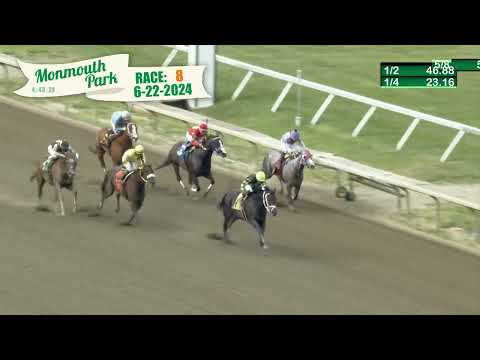 video thumbnail for MONMOUTH PARK 6-22-24 RACE 8