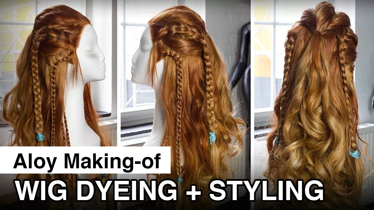 Aloy Cosplay Making of - Wig dyeing + styling