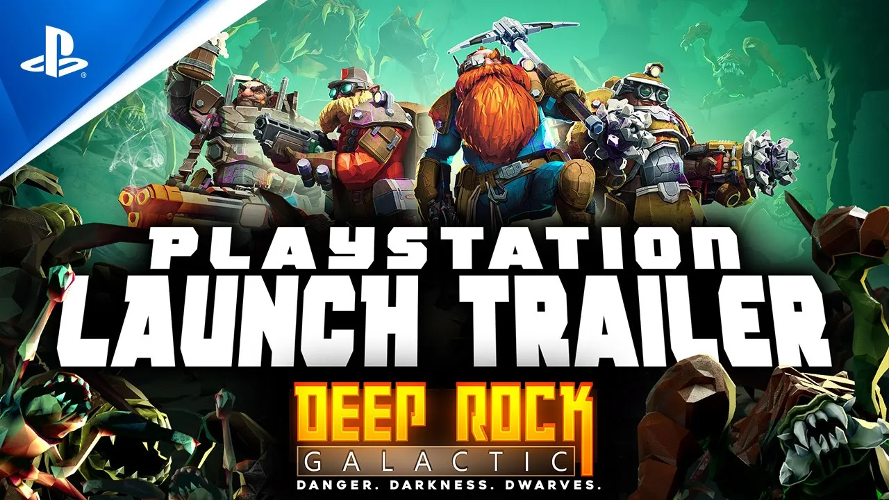 Deep Rock Galactic - عرض الإطلاق التشويقي لـPlaystation | PS5 وPS4