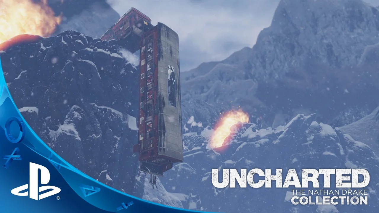 UNCHARTED: The Nathan Drake Collection (10/9/2015) - #UnchartedMoments (Train Wreck) | PS4