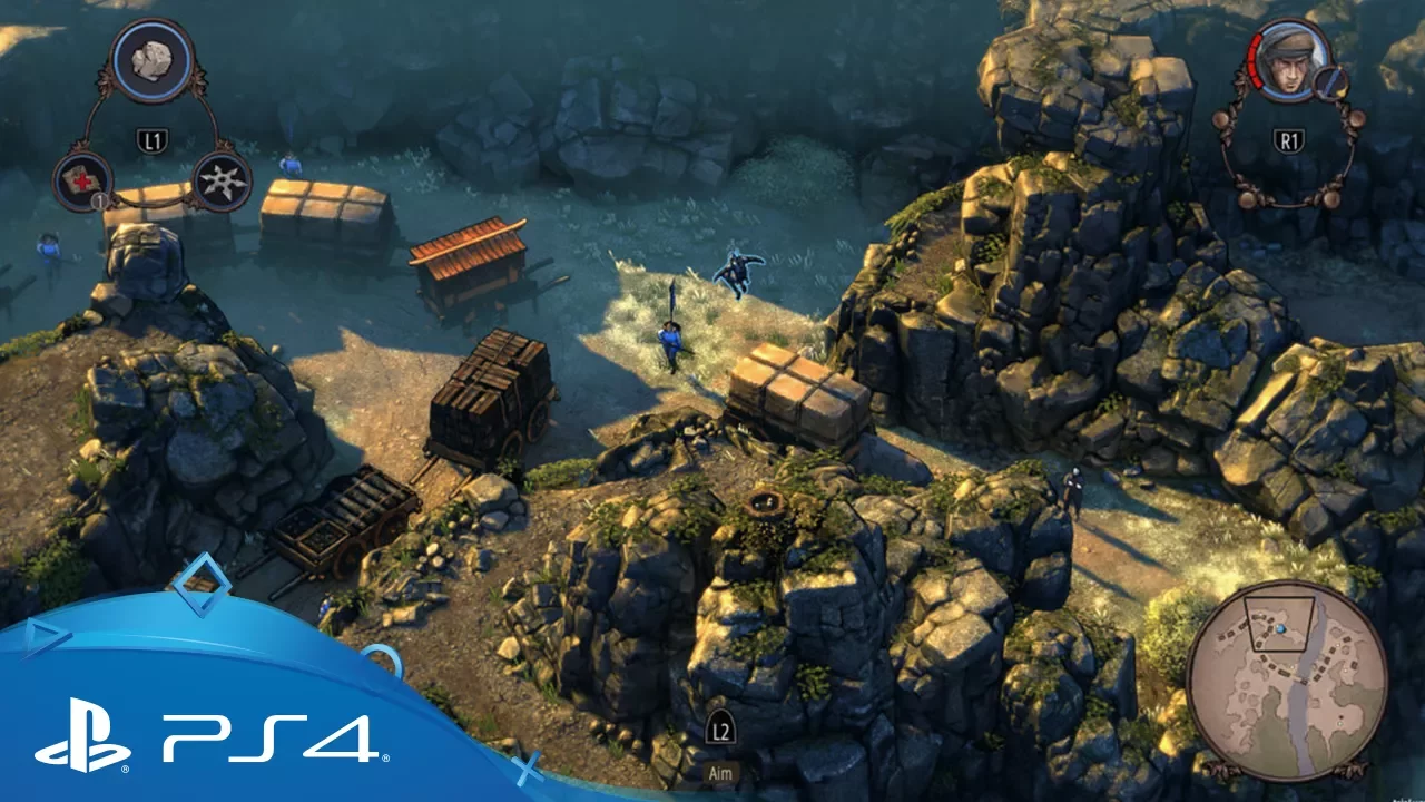 Shadow Tactics: Blades of the Shogun | Геймплей трейлър | PS4