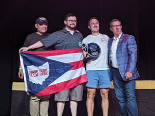 Masthead Brewing accepts their award at the 2024 World Beer Cup.