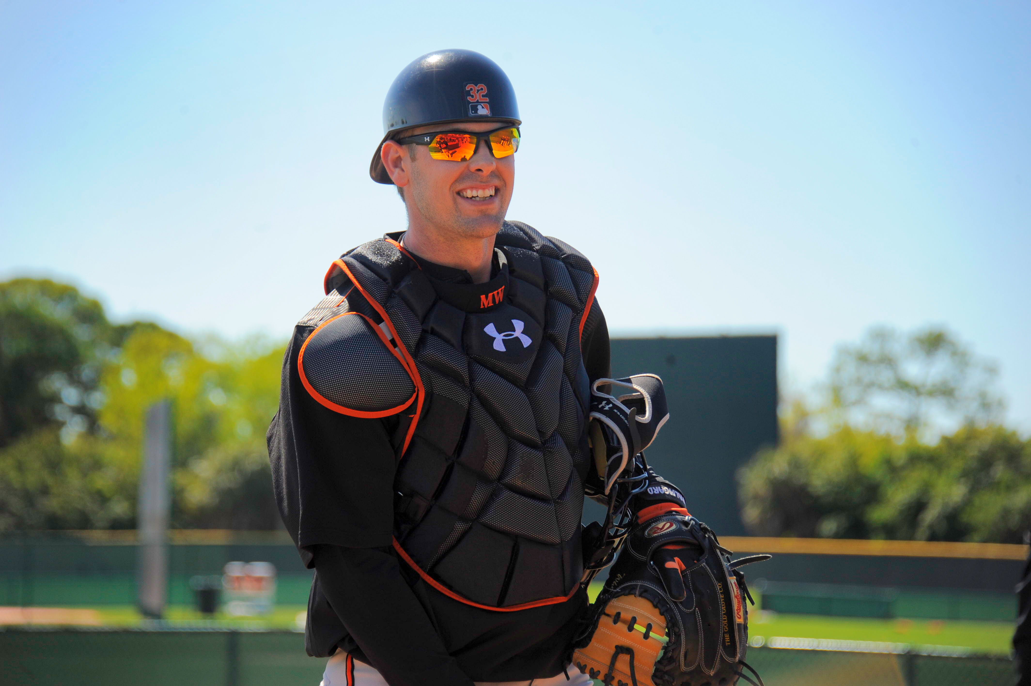 Sarasota, FL -- 02/21/2015 -- Baltimore Orioles catcher Matt Wieters during spring training at the Orioles' spring facility Saturday, Feb 21, 2015. [BBA ORIOLES 2015 SPRING TRAINING 0221 / _KF21433.JPG] (Karl Merton Ferron / Baltimore Sun)