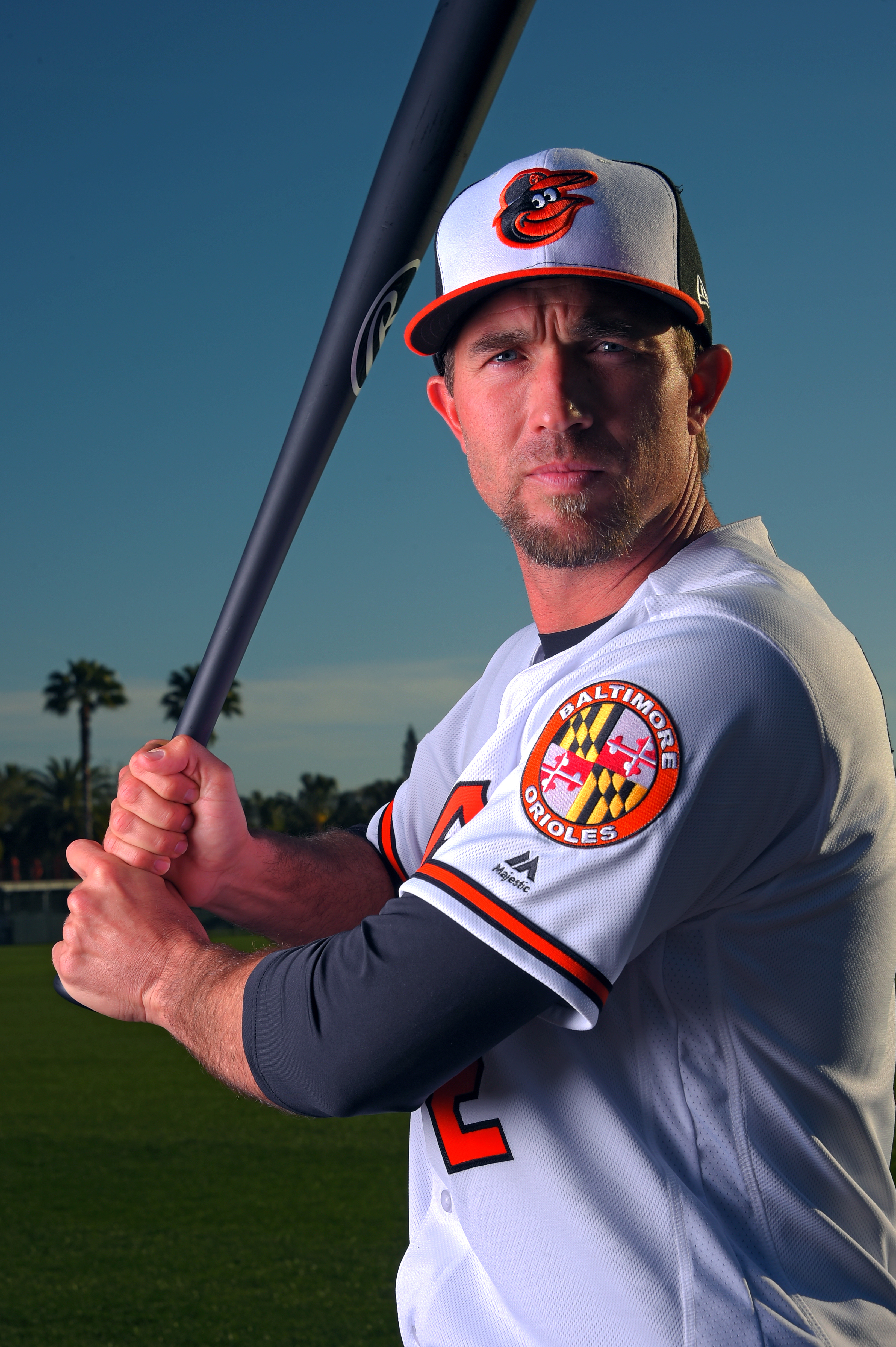 Sarasota, FL -- 02/20/2017 -- Baltimore Orioles shortstop J.J. Hardy poses for photo day portraits at the Ed Smith Stadium baseball complex. (Karl Merton Ferron / Baltimore Sun Staff) [BBG 2017 ORIOLES PHOTO DAY HARDY (DSC_7945.JPG)]